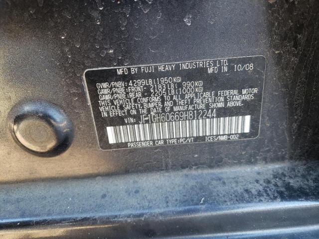 JF1GH60669H812244 - 2009 SUBARU IMPREZA 2. GRAY photo 12