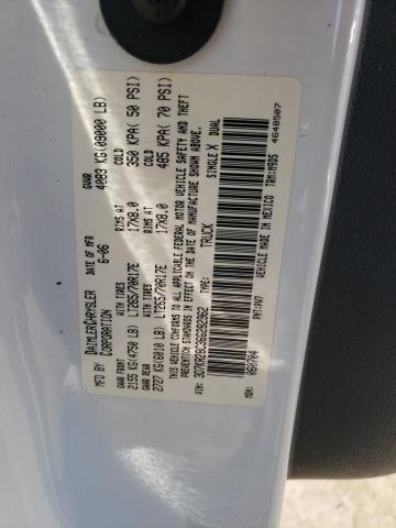 3D7KR28C36G282962 - 2006 DODGE RAM 2500 S WHITE photo 12