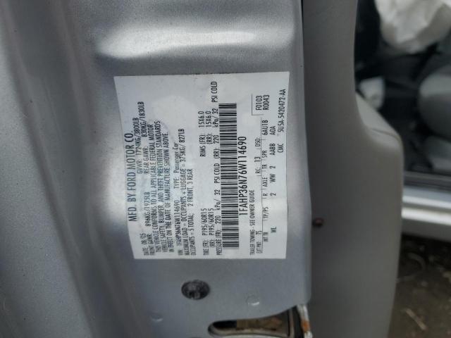 1FAHP36N76W114690 - 2006 FORD FOCUS ZXW SILVER photo 12