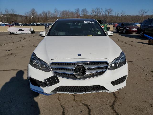 WDDHF8JBXGB201277 - 2016 MERCEDES-BENZ E 350 4MAT WHITE photo 5