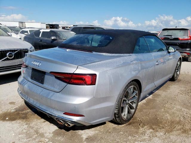 WAU24GF55KN008137 - 2019 AUDI S5 PRESTIG SILVER photo 4
