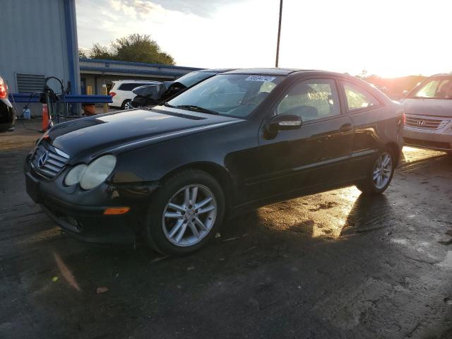 WDBRN47J22A362521 - 2002 MERCEDES-BENZ C 230K SPO BLACK photo 1