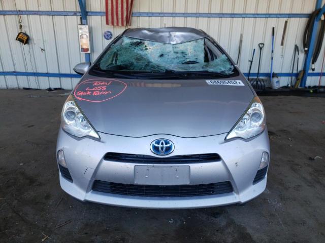 JTDKDTB32E1067772 - 2014 TOYOTA PRIUS C SILVER photo 5