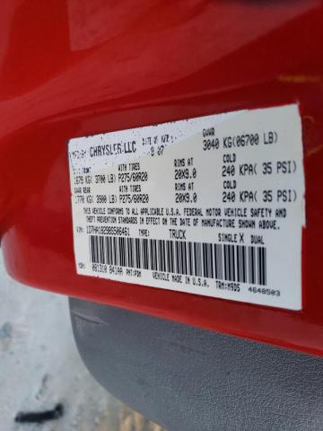 1D7HA18298S506461 - 2008 DODGE RAM 1500 S RED photo 12