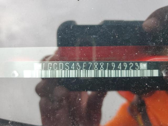 1GCDS43E788194923 - 2008 CHEVROLET COLORADO L RED photo 12
