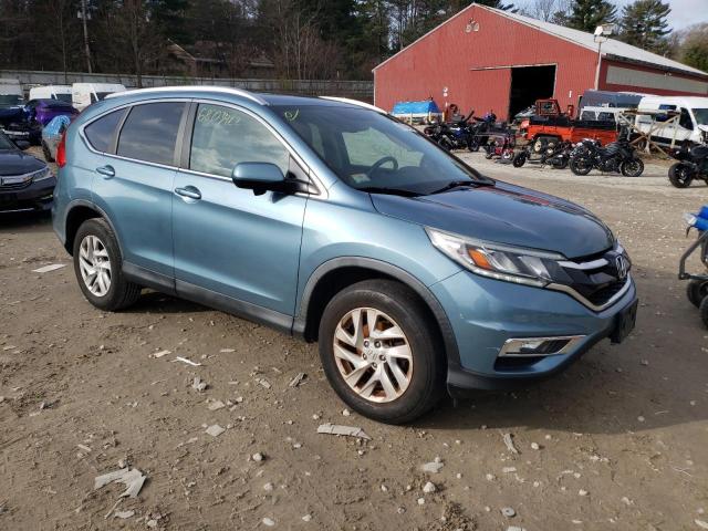 5J6RM4H76FL102702 - 2015 HONDA CR-V EXL TEAL photo 4