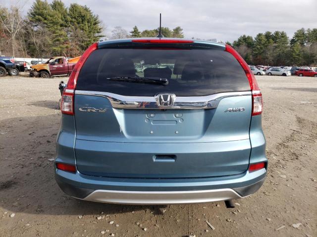 5J6RM4H76FL102702 - 2015 HONDA CR-V EXL TEAL photo 6