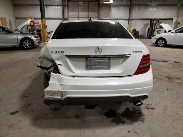 WDDGF8BB2CR199178 - 2012 MERCEDES-BENZ C300 4MATI WHITE photo 6