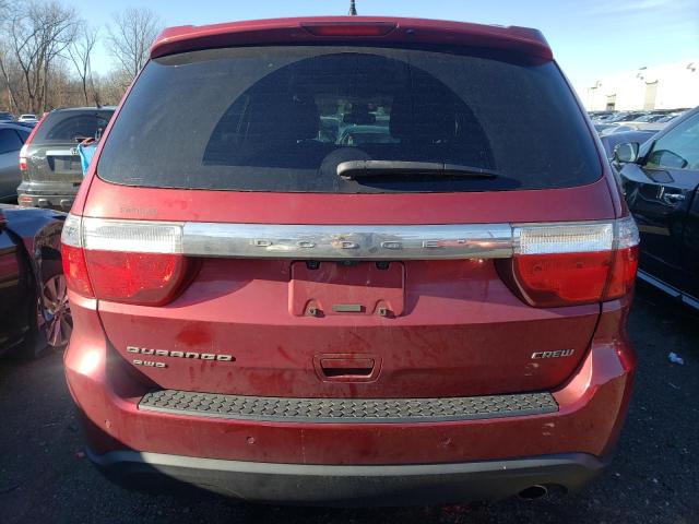 1C4RDJDG9DC668635 - 2013 DODGE DURANGO CR MAROON photo 6