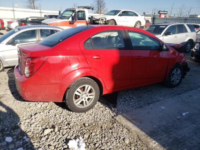 1G1JB5SH5C4122910 - 2012 CHEVROLET SONIC LS RED photo 3