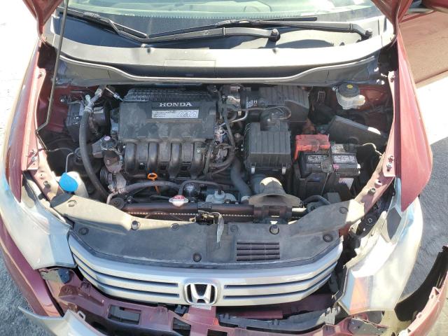 JHMZE2H59AS033636 - 2010 HONDA INSIGHT LX RED photo 11