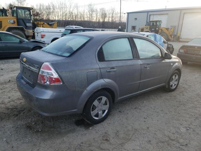 KL1TD56677B164202 - 2007 CHEVROLET AVEO BASE GRAY photo 3