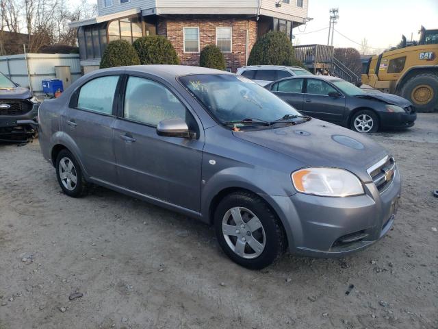 KL1TD56677B164202 - 2007 CHEVROLET AVEO BASE GRAY photo 4