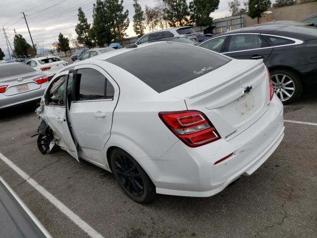 1G1JF5SB9K4118017 - 2019 CHEVROLET SONIC PREM WHITE photo 2