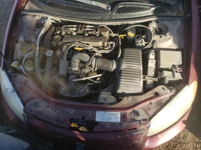 1B3EJ46XX1N619354 - 2001 DODGE STRATUS SE BURGUNDY photo 11