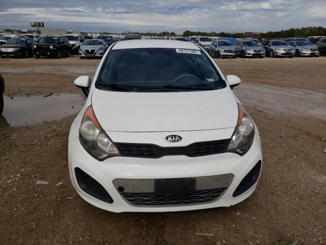 KNADM5A39E6322620 - 2014 KIA RIO LX WHITE photo 5