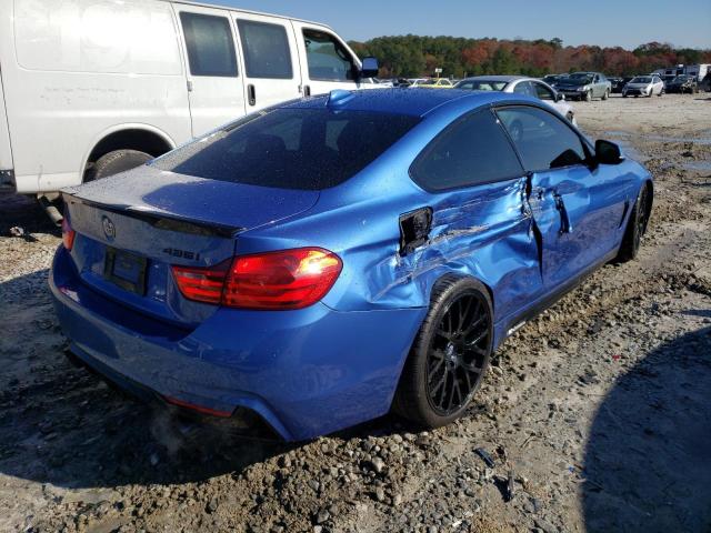 WBA3R1C5XEF774192 - 2014 BMW 435 I BLUE photo 3