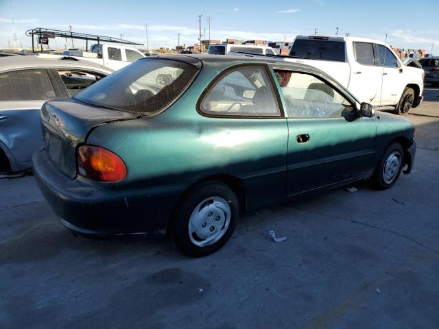 KMHVD14N5TU103395 - 1996 HYUNDAI ACCENT BAS GREEN photo 3