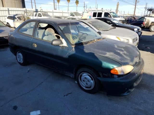 KMHVD14N5TU103395 - 1996 HYUNDAI ACCENT BAS GREEN photo 4