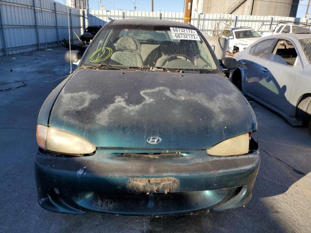 KMHVD14N5TU103395 - 1996 HYUNDAI ACCENT BAS GREEN photo 5