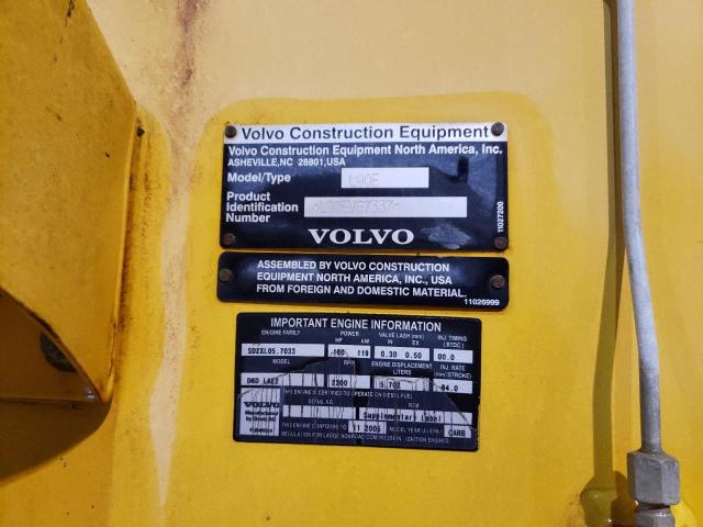 L90EV67337 - 2006 VOLVO L90E YELLOW photo 10