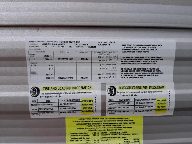 4X4TCKH23LX145478 - 2020 FORS TRAILER 双色 照片 10