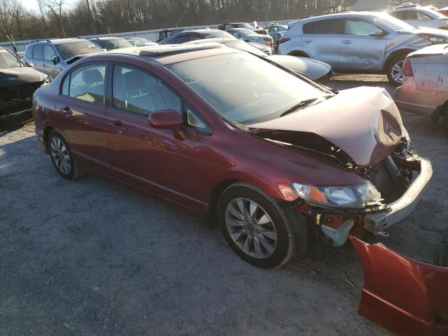 2HGFA1F99BH520703 - 2011 HONDA CIVIC EXL 栗色 照片 4
