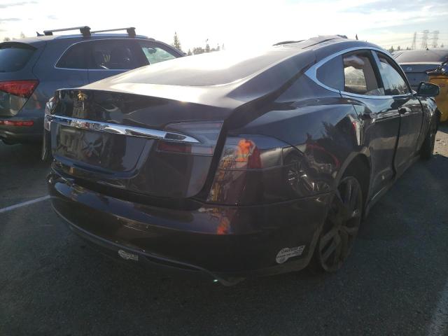 5YJSA1CG1DFP21648 - 2013 TESLA MODEL S Շագանակագույն լուսանկար 3