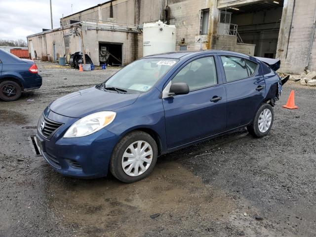 3N1CN7AP3EL864153 - 2014 NISSAN VERSA BLUE photo 1