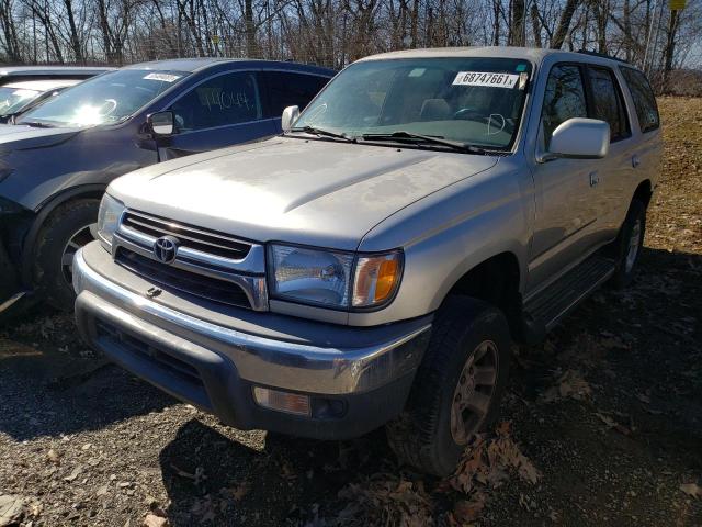 JT3GN86R820****** - 2002 TOYOTA 4RUNNER SILVER photo 2