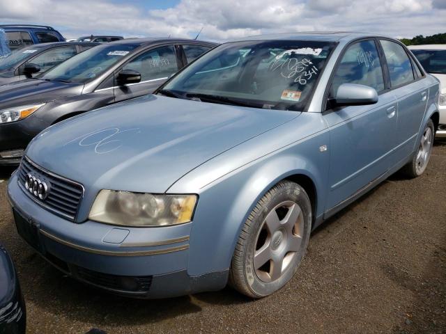 WAUJC68E22A313026 - 2002 AUDI A4 1.8T BLUE photo 2