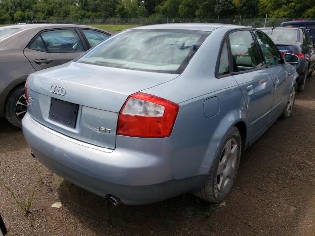 WAUJC68E22A313026 - 2002 AUDI A4 1.8T BLUE photo 4