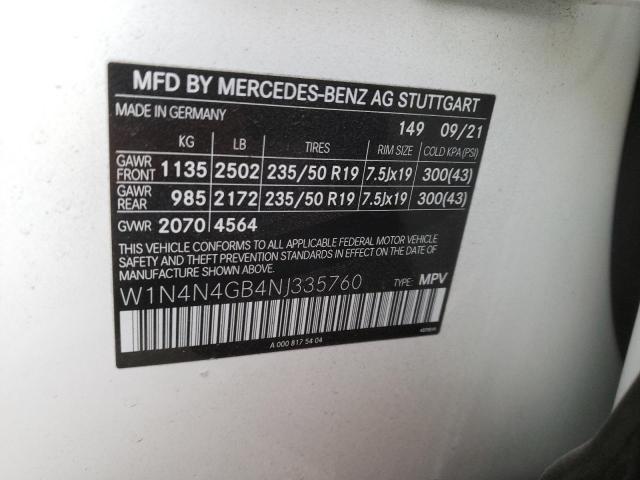 W1N4N4GB4NJ335760 - 2022 MERCEDES-BENZ GLA 250 WHITE photo 13