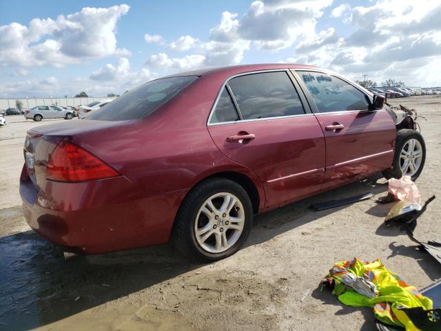 1HGCM56396A142612 - 2006 HONDA ACCORD SE RED photo 3