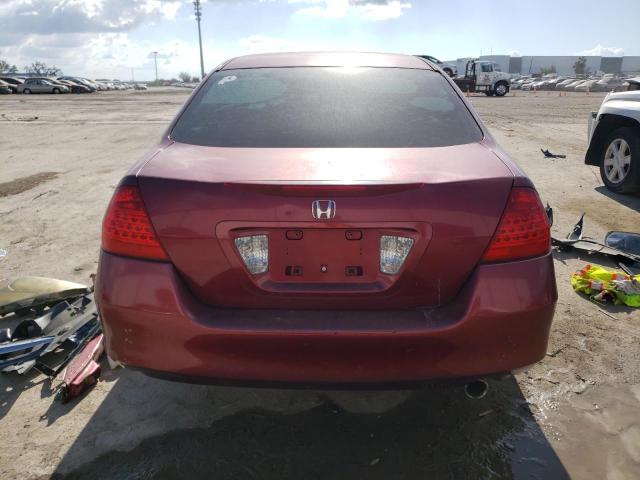 1HGCM56396A142612 - 2006 HONDA ACCORD SE RED photo 6