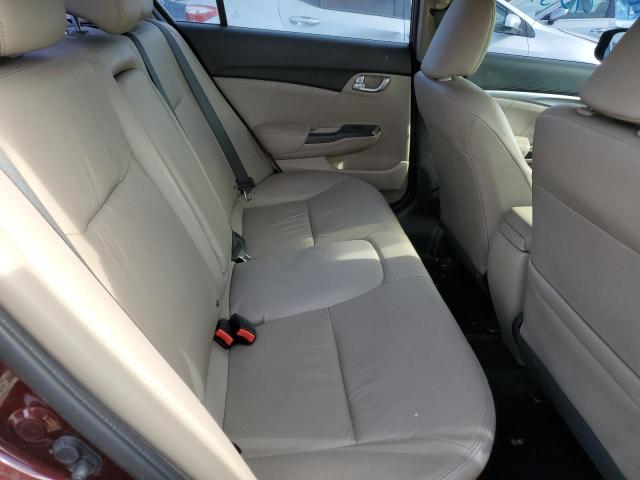 19XFB2F97DE202904 - 2013 HONDA CIVIC EXL كستنائي صورة 10