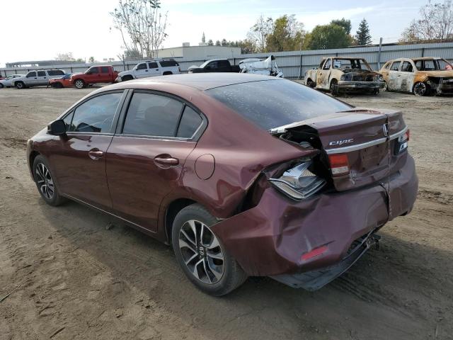 19XFB2F97DE202904 - 2013 HONDA CIVIC EXL كستنائي صورة 2