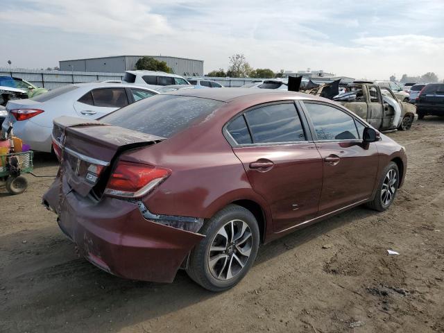 19XFB2F97DE202904 - 2013 HONDA CIVIC EXL كستنائي صورة 3