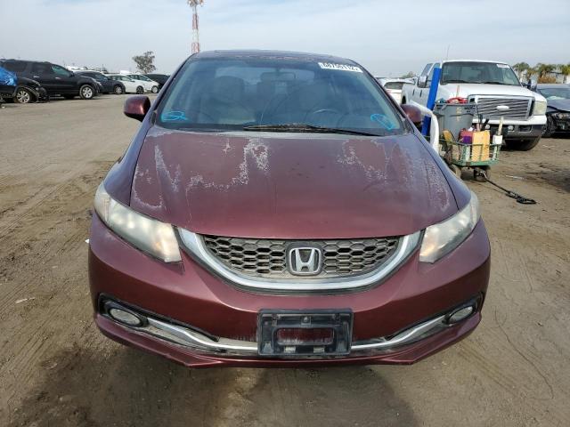 19XFB2F97DE202904 - 2013 HONDA CIVIC EXL كستنائي صورة 5