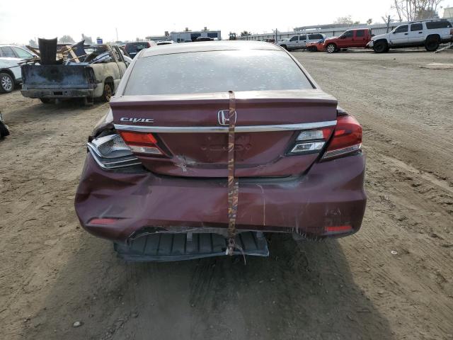 19XFB2F97DE202904 - 2013 HONDA CIVIC EXL كستنائي صورة 6