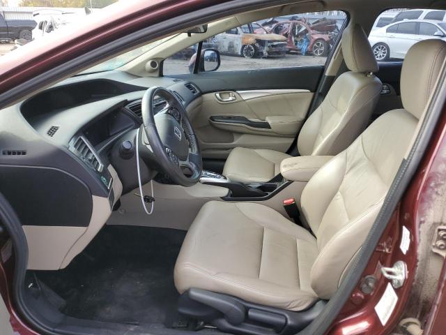 19XFB2F97DE202904 - 2013 HONDA CIVIC EXL كستنائي صورة 7