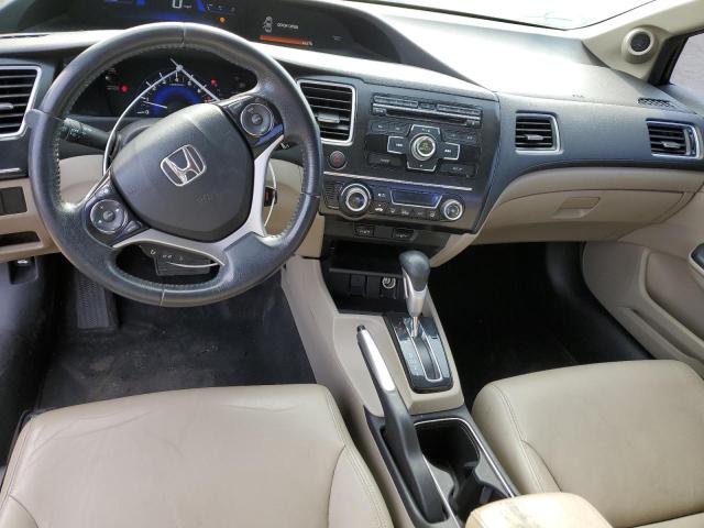 19XFB2F97DE202904 - 2013 HONDA CIVIC EXL كستنائي صورة 8
