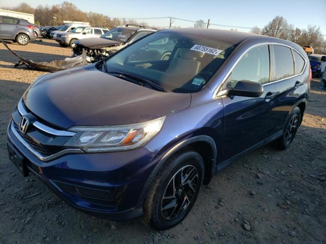 2HKRM4H4XGH667438 - 2016 HONDA CR-V SE BLUE photo 1