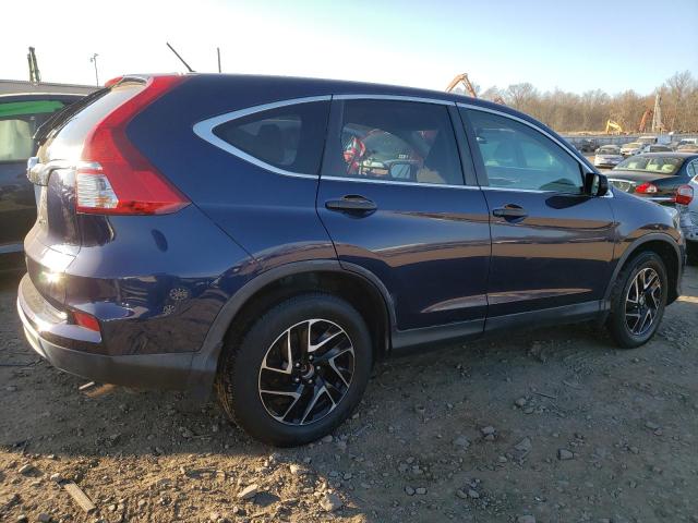 2HKRM4H4XGH667438 - 2016 HONDA CR-V SE BLUE photo 3