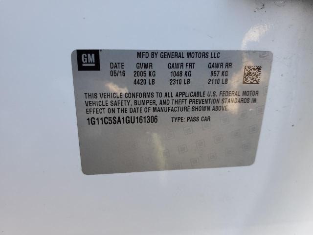 1G11C5SA1GU161306 - 2016 CHEVROLET MALIBU LIM 白色 照片 13