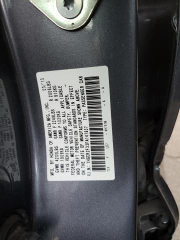 1HGCR2F33FA147837 - 2015 HONDA ACCORD CHARCOAL photo 12