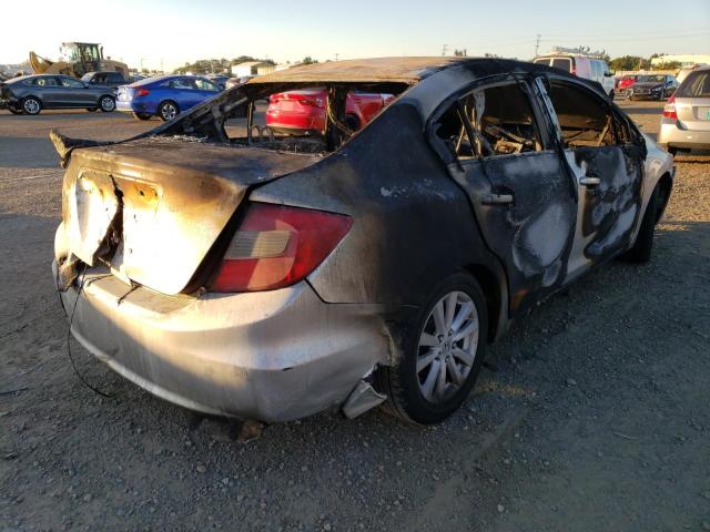 2HGFB2F98CH529722 - 2012 HONDA CIVIC EXL Gris photo 3