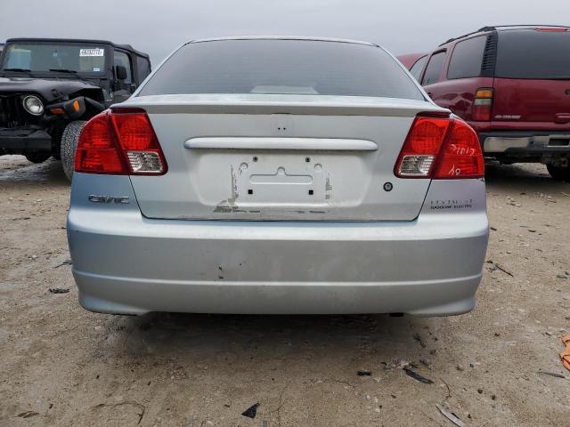 JHMES96644S021118 - 2004 HONDA CIVIC HYBR SILVER photo 6