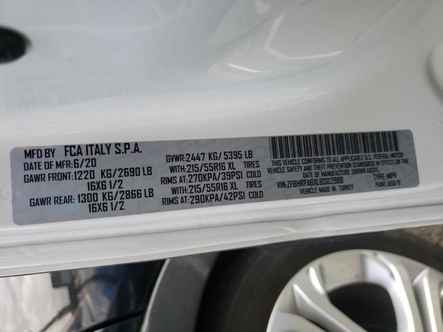 ZFBHRFABXL6S02988 - 2020 RAM PROMASTER WHITE photo 13