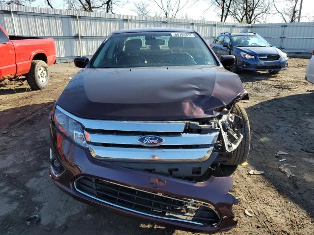 3FAHP0CGXBR171807 - 2011 FORD FUSION SEL BURGUNDY photo 5